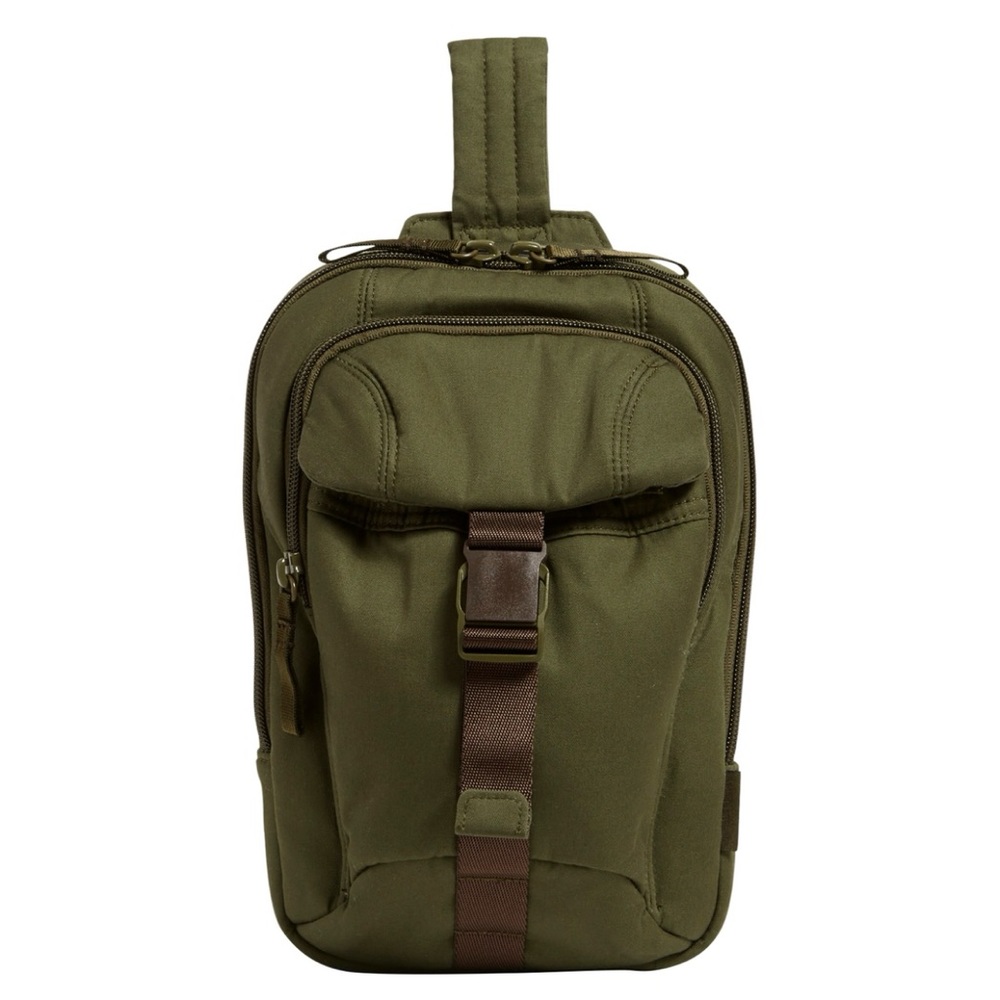 Vera Bradley Recycled Cotton Utility Sling
Backpack - Climbing Ivy Green
